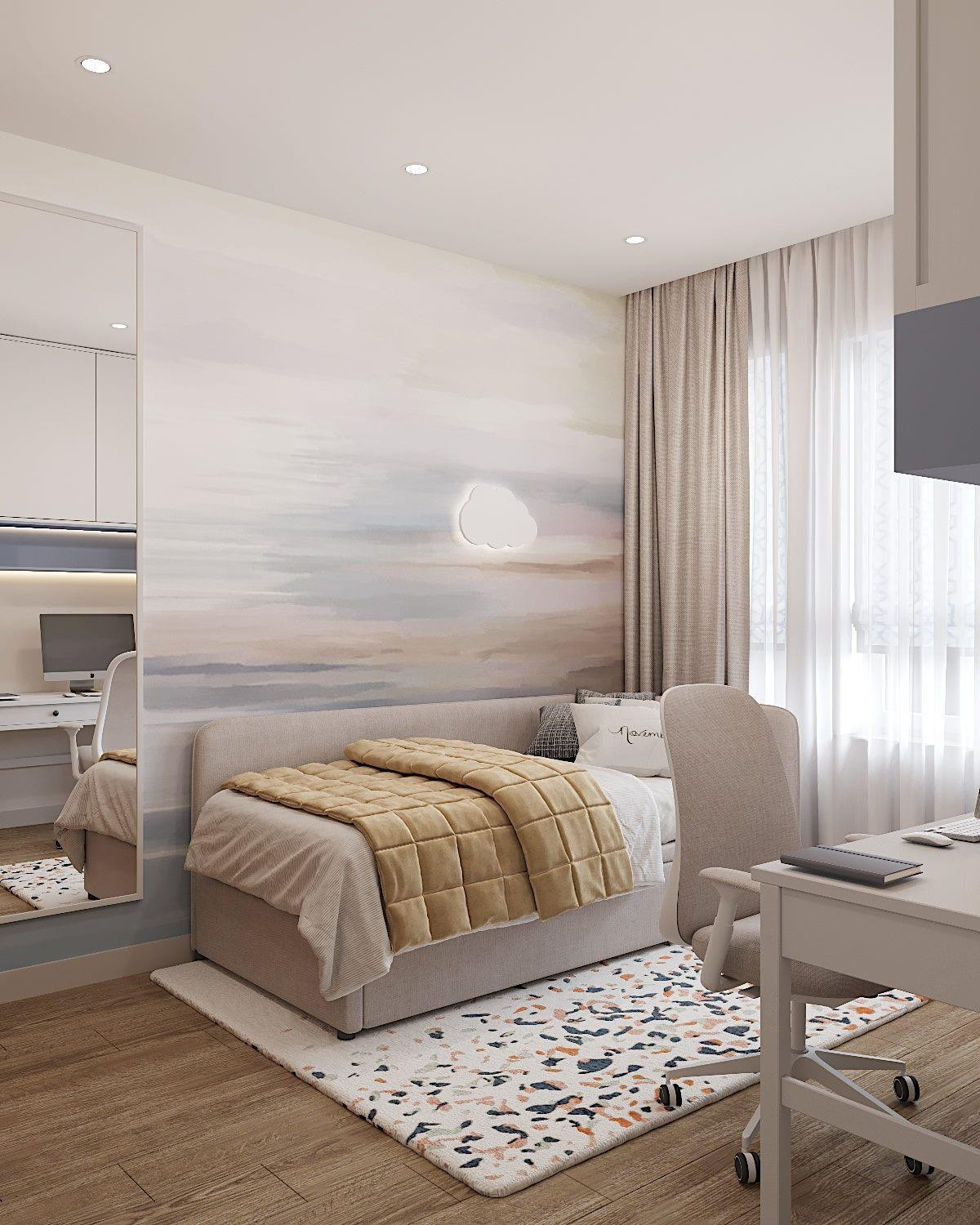 Яркая эклектичная квартира 85м2 в Новороссийске