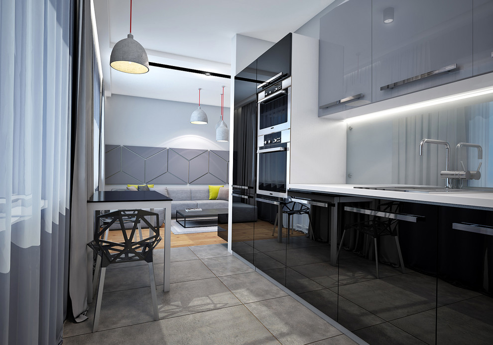 Интерьер однокомнатной квартиры в современном стиле