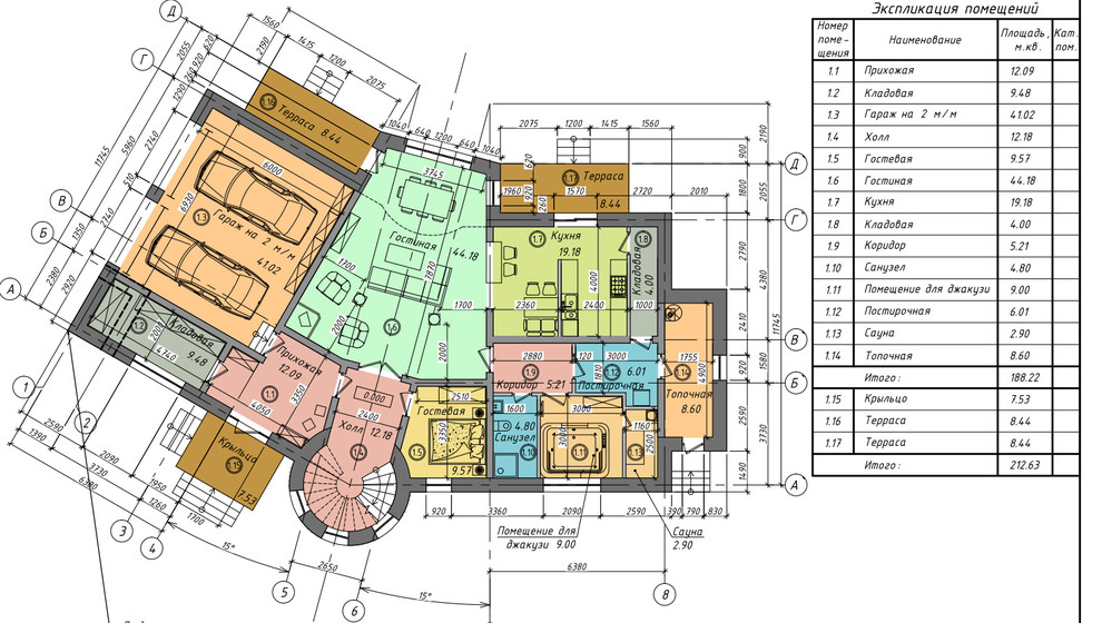 Проект коттеджа 7
