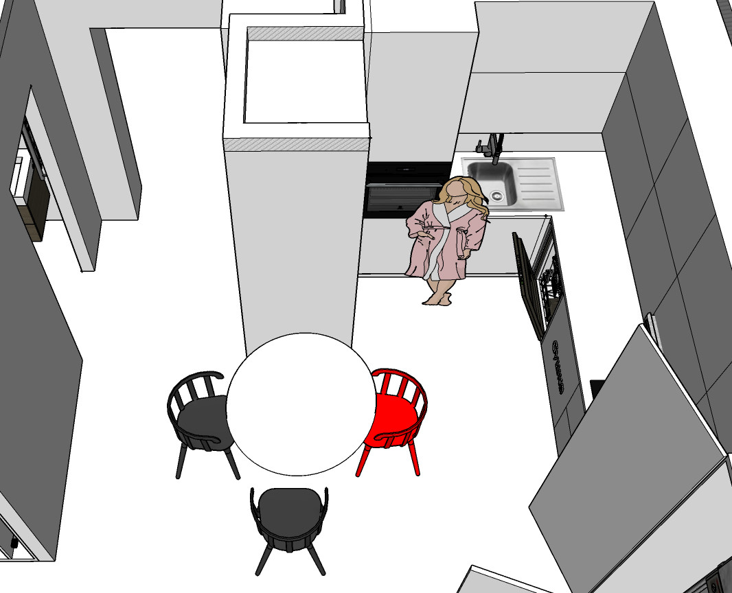 Planungslösung 37m2 (Planning solution 37 sq m)