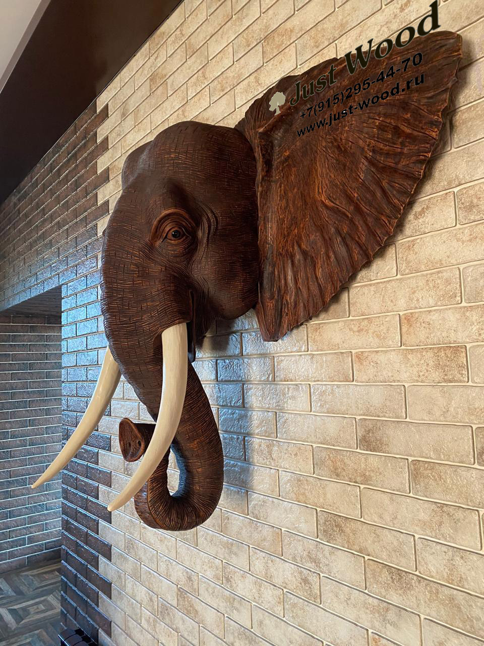 Обложка проекта: Голова слона в интерьере в Сергиевом посаде