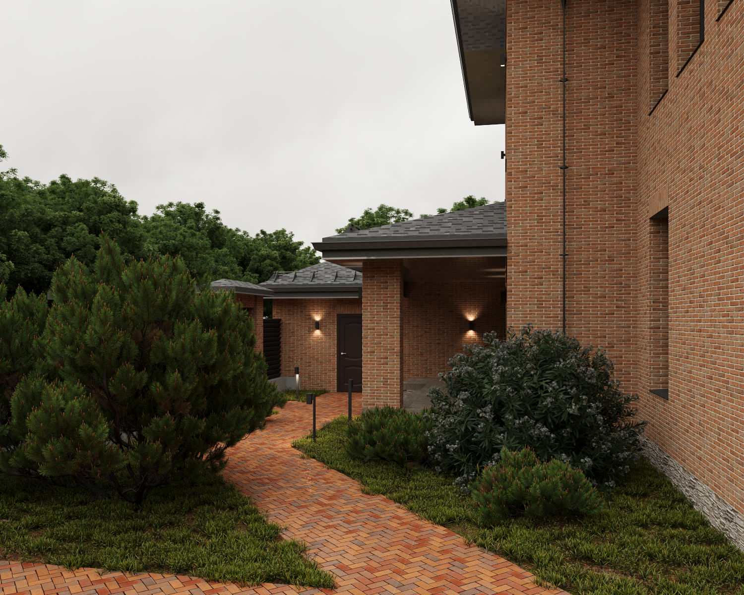 2-х этажный дом в классическом стиле со вторым сетом