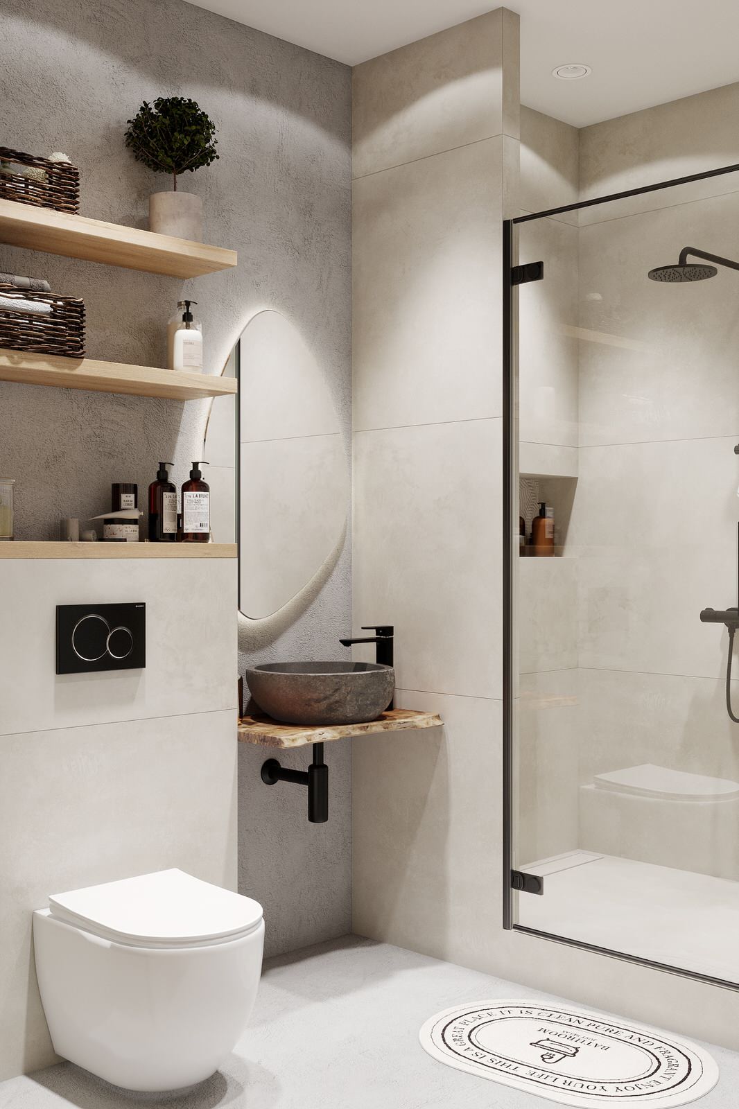 Двухуровневая квартира в стиле "ваби-саби". ЖК Событие