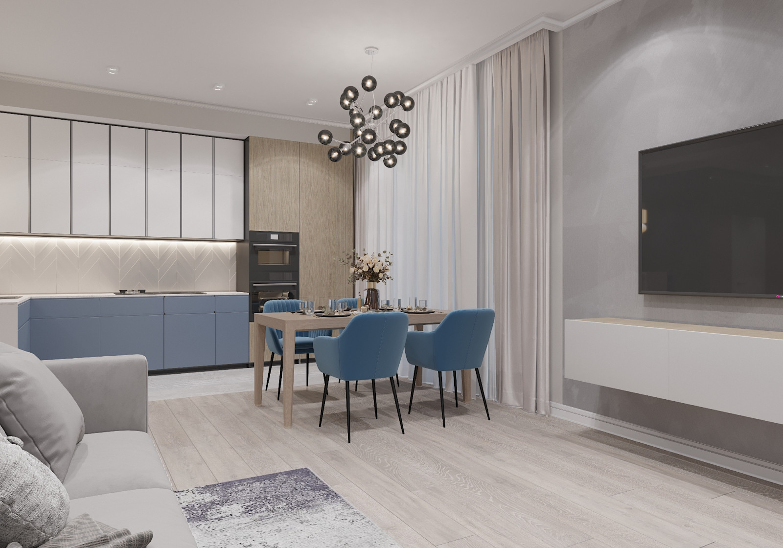 Дом в теплых оттенках