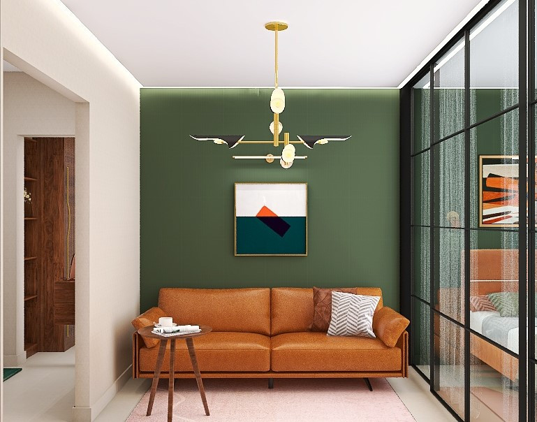 Однокомнатная квартира в стиле Midchentury