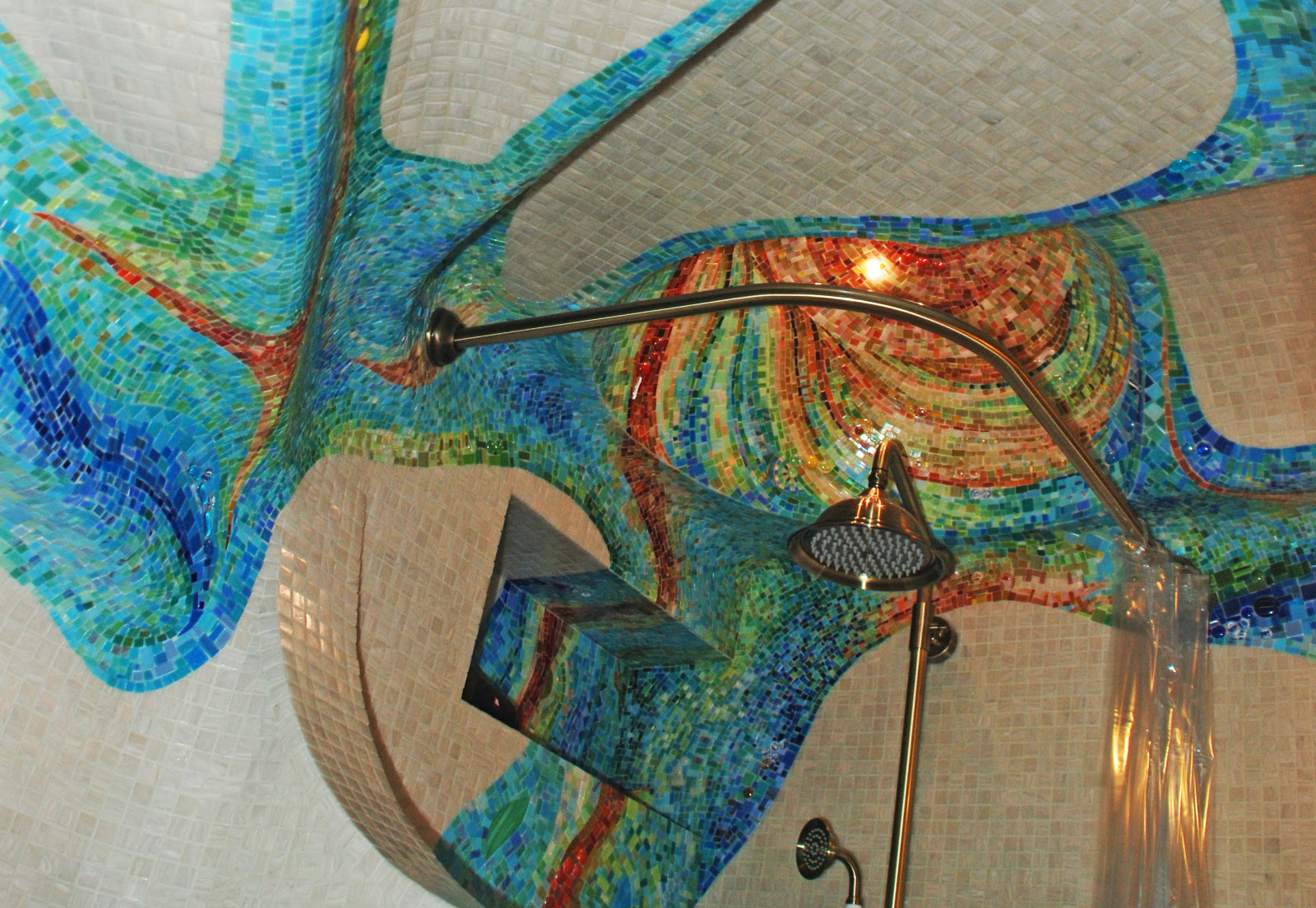 Colorful abstract art mosaic