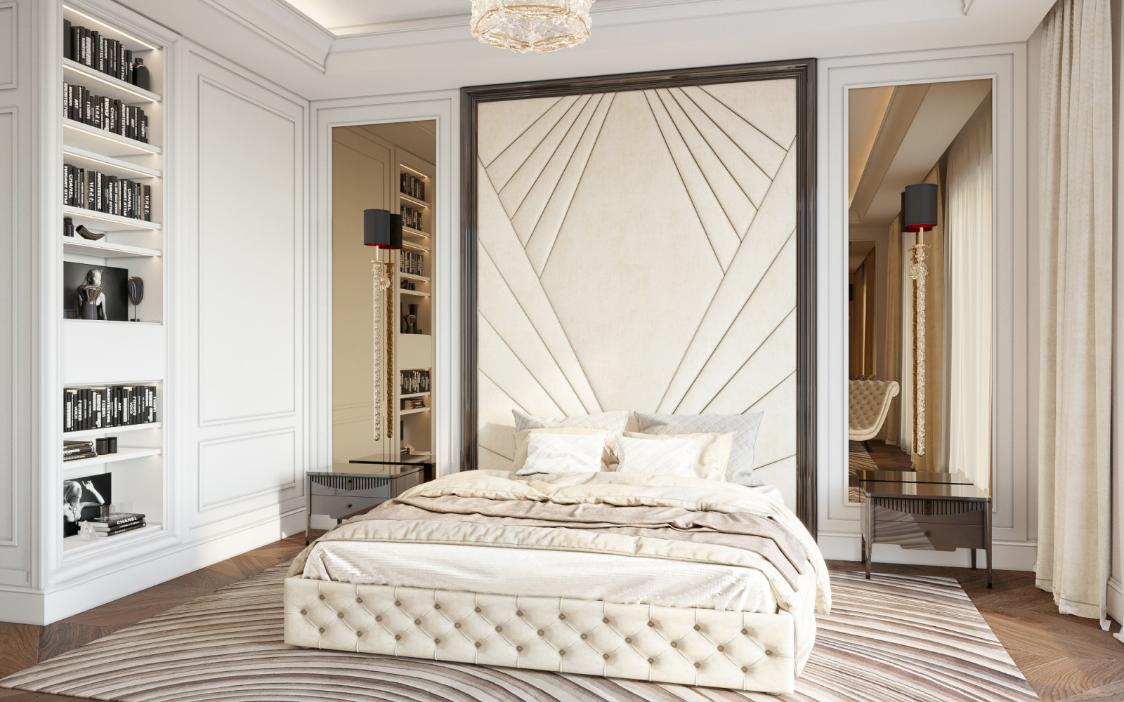 Квартира студия  ЖК Садовые кварталы в современном стиле