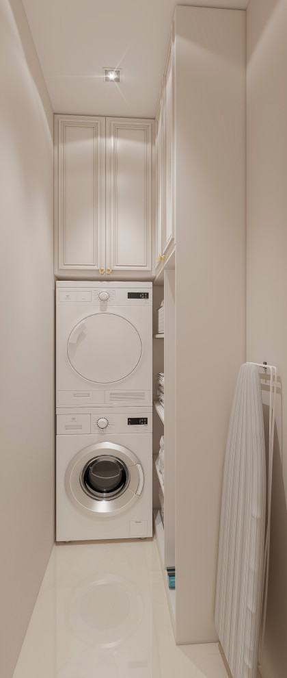 Квартира в классическом стиле с существующей мебелью.