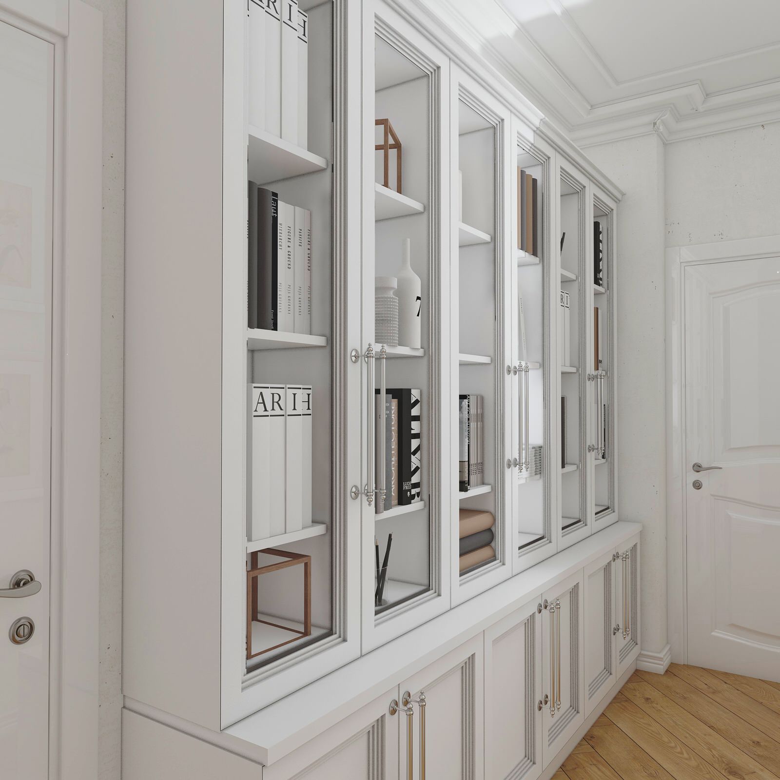 Проект. Интерьер квартиры. Неоклассика (180 кв м)