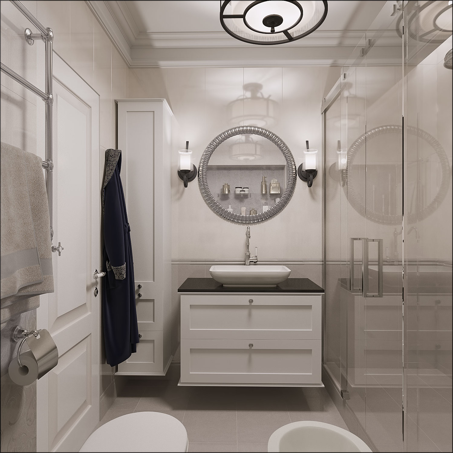 Интерьер квартиры в классическом стиле.