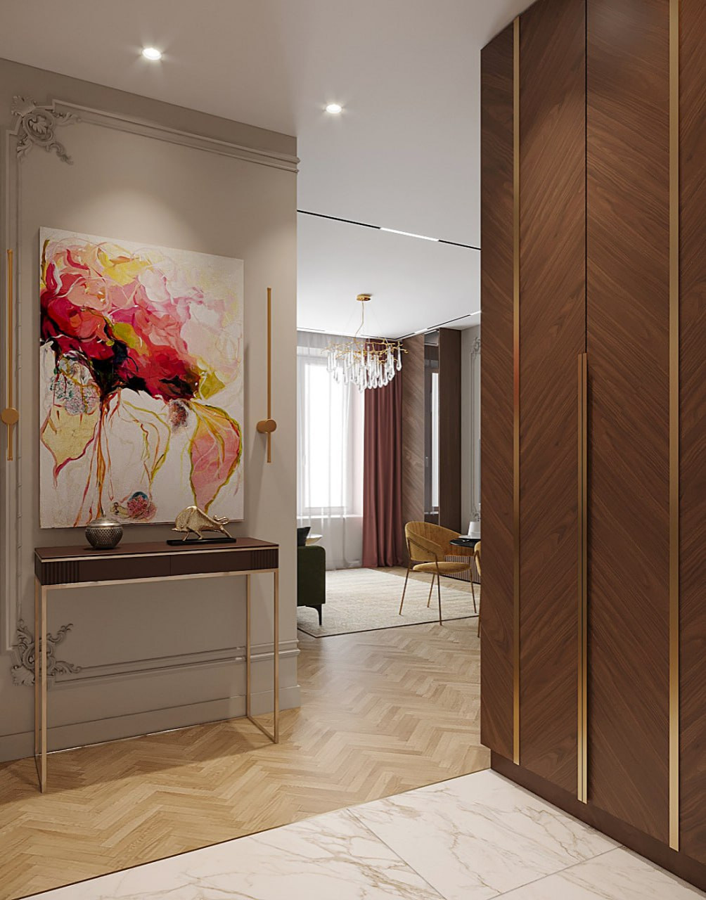 Гостинная в стиле современной классики