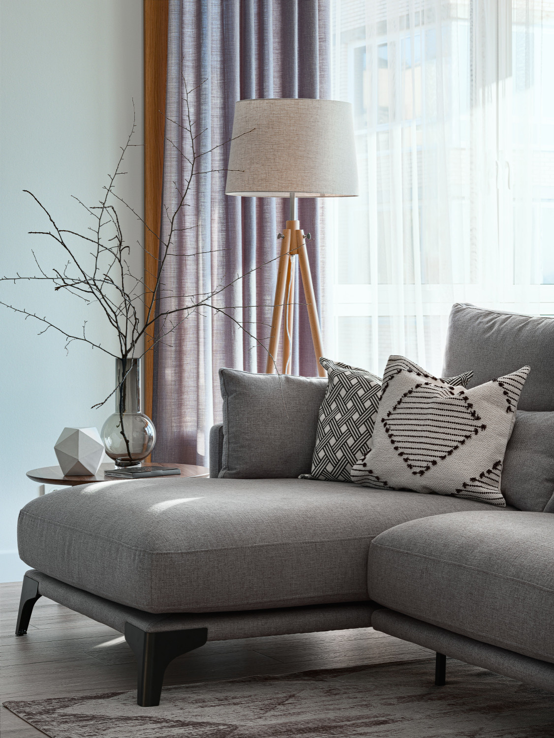 Дизайн-проект квартиры под названием "ПОД ЗНАКОМ ВОЗДУХА"