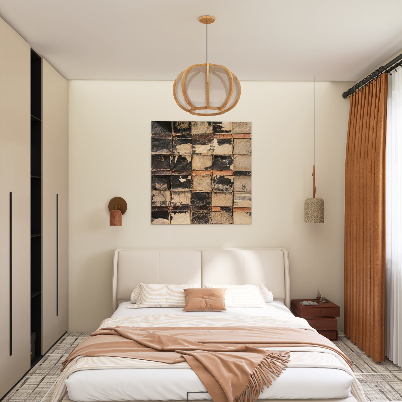 Квартира в центре Екатеринбурга в стиле Джапанди