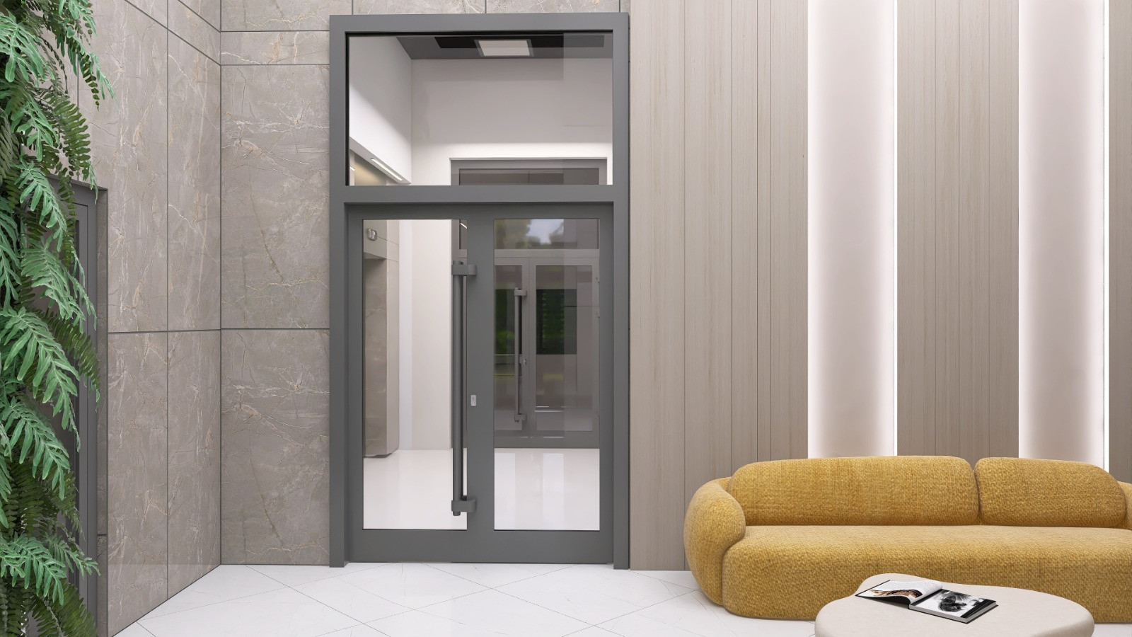 Визуализация лобби подъезда