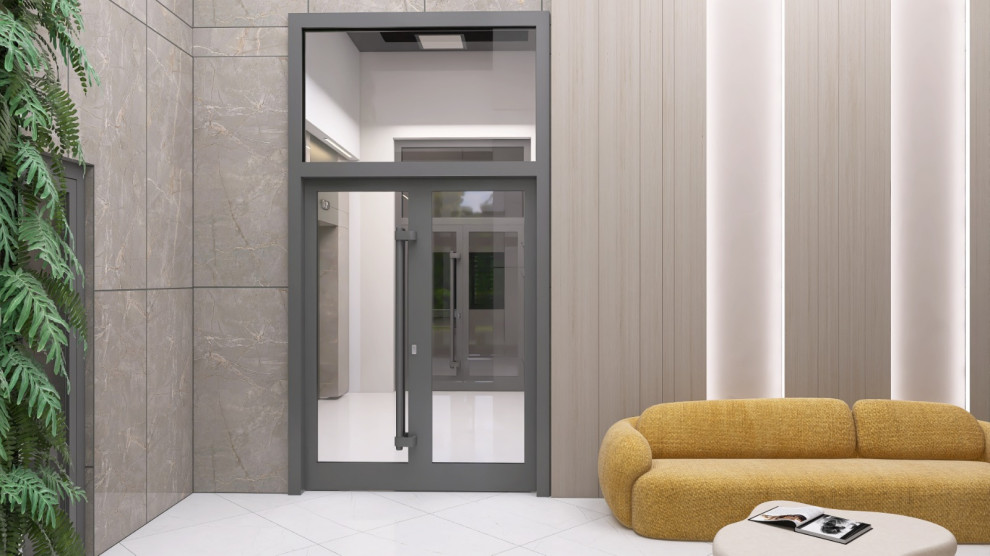 Визуализация лобби подъезда