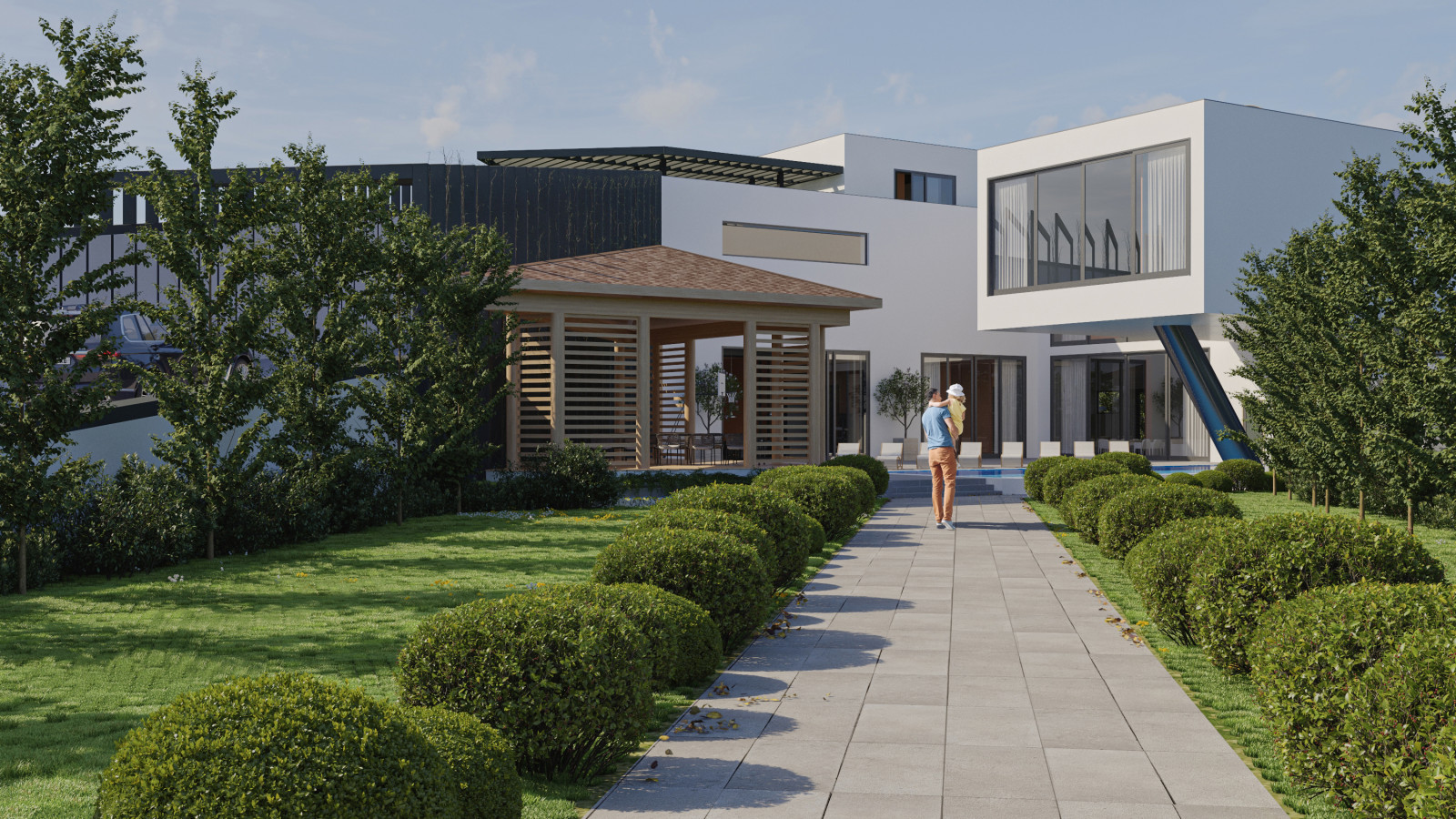 Концепция частного дома в Краснодаре (в посёлке "Немецкая Деревня")