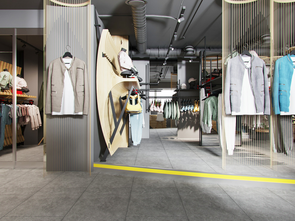 Интерьер магазина одежды