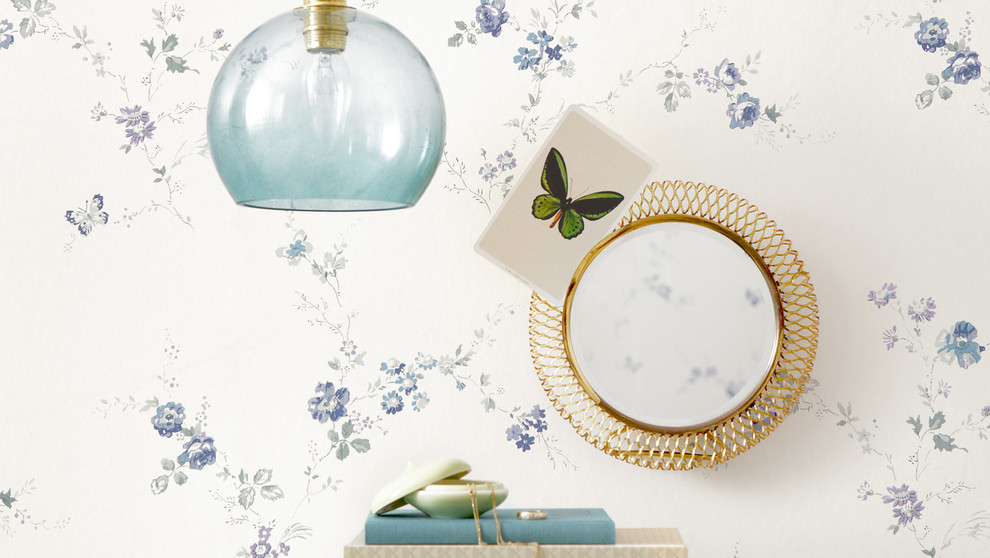 шведские обои в интерьере