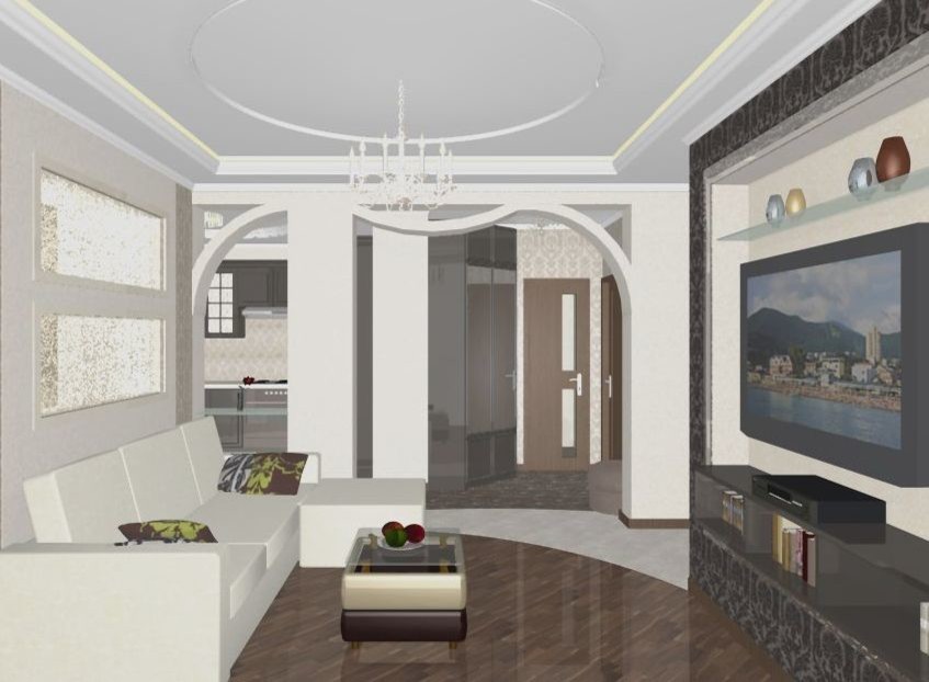 Дизайн проект трехкомнатной квартиры