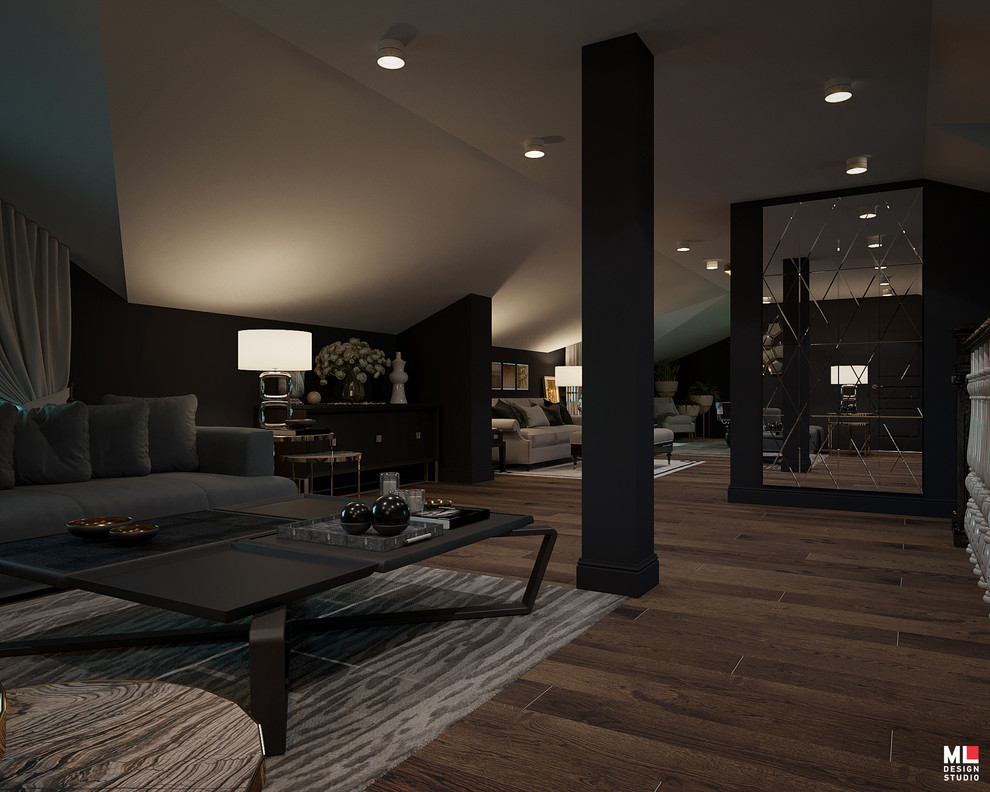 Дизайн интерьера мансарды