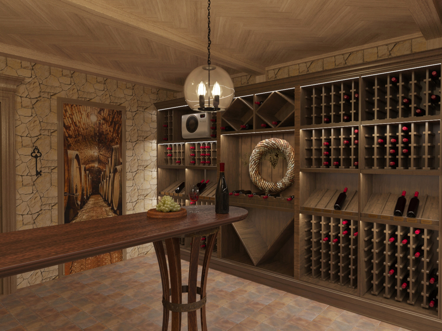 Винный погреб визуализация