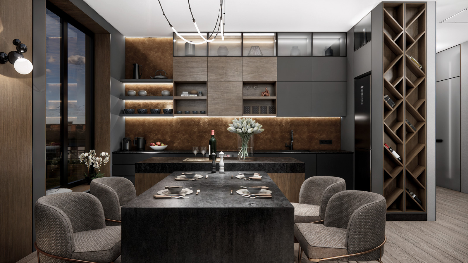 Варианты концепции дизайн-проекта квартиры