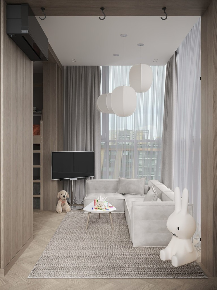 Квартира в современном стиле, ЖК «Duderhof Club», 146 кв.м.