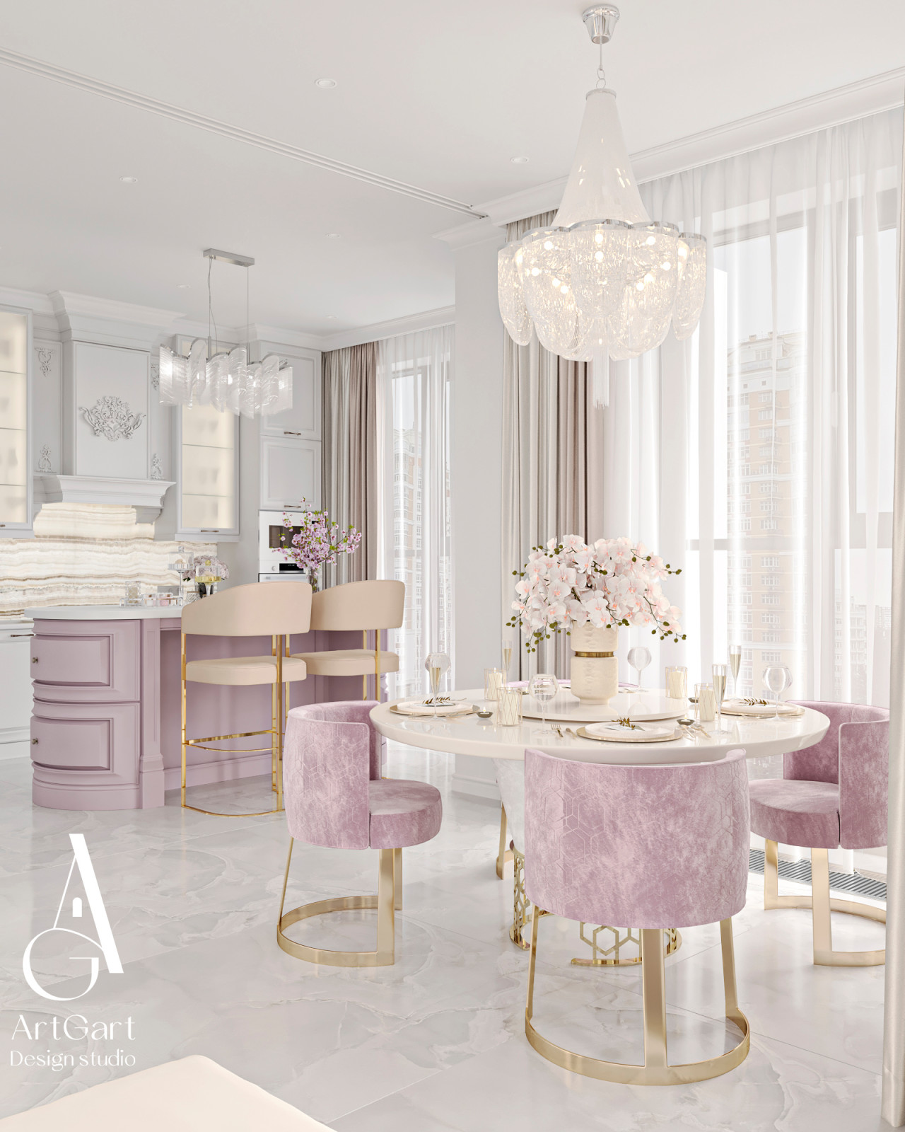 Дизайн квартиры в ЖК  Spires