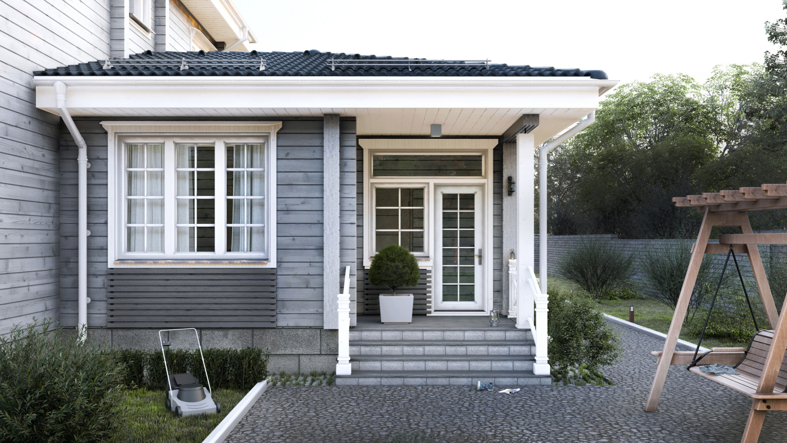 Проект Монтфорт Хаус 2-х этажный дом