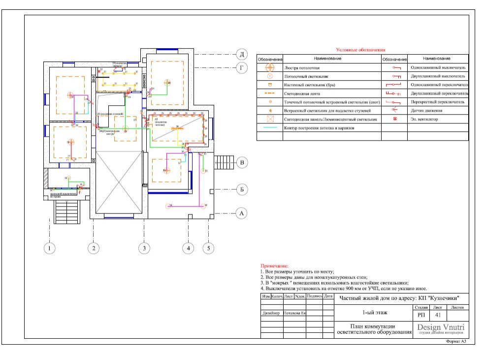 Рабочий проект загородного дома 500 кв.м.