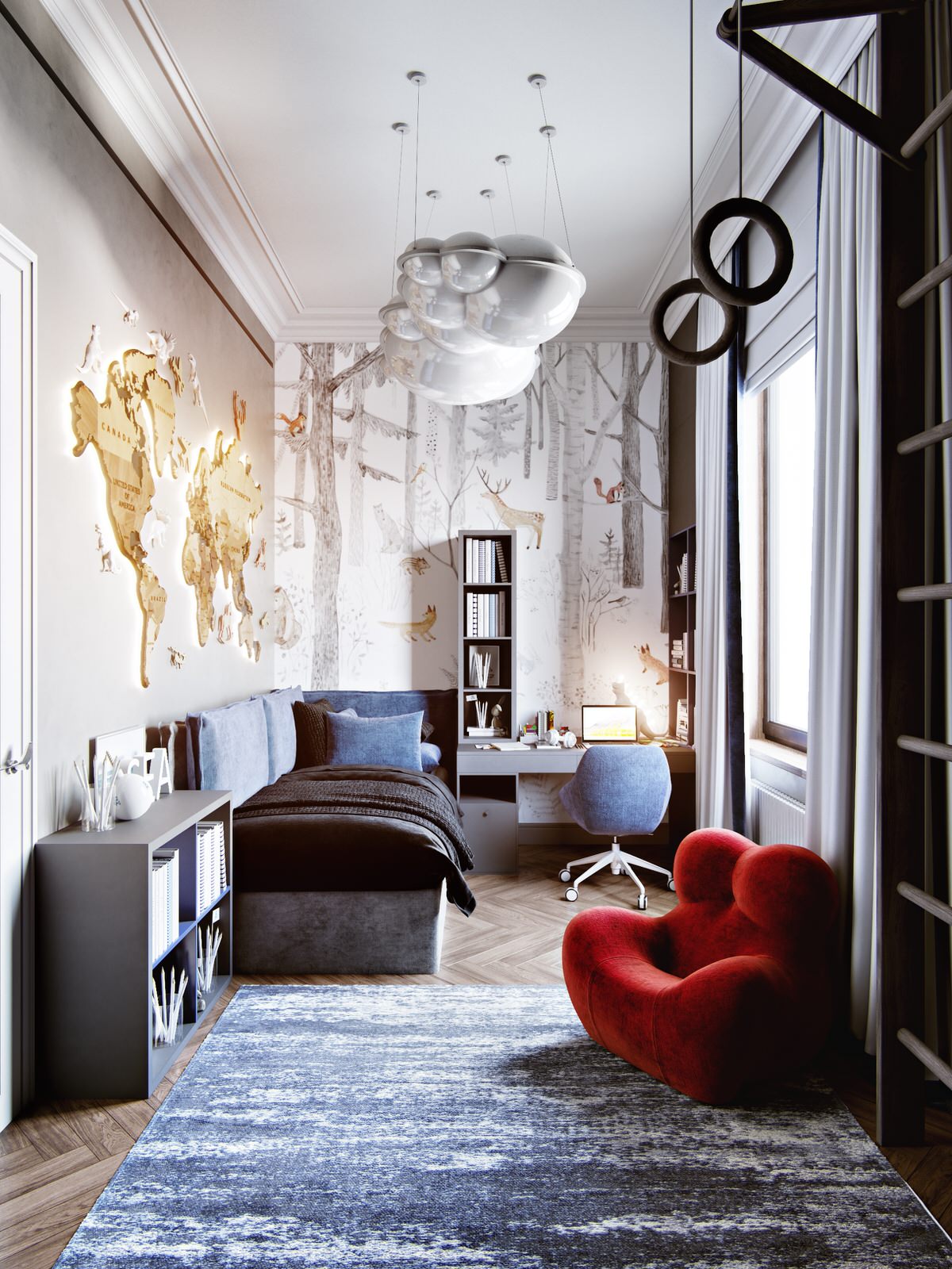 Интерьер квартиры в ЖК Символ 100м2