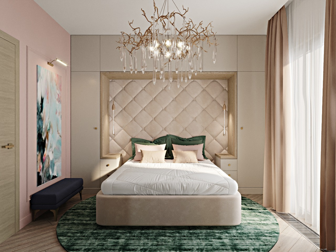 Лаконичная квартира в неоклассическом стиле.