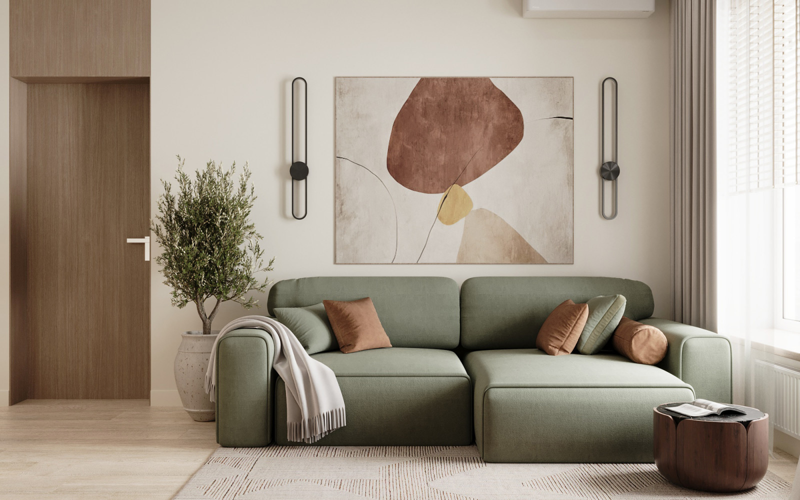 Дизайн-проект квартиры 73м² в ЖК Речной Порт