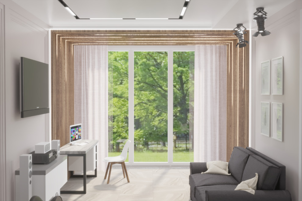 Проект интерьера двухэтажного дома