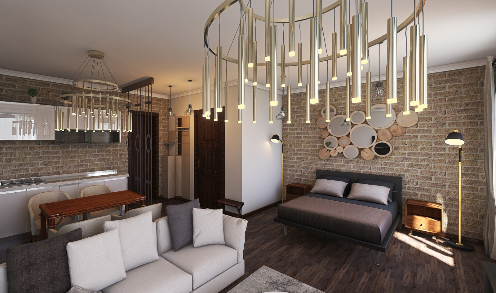 Скандинавский стиль в интерьере студии