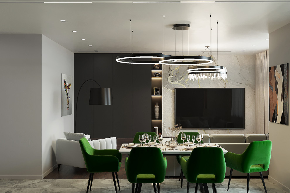 Двухуровневая квартира для молодой семьи