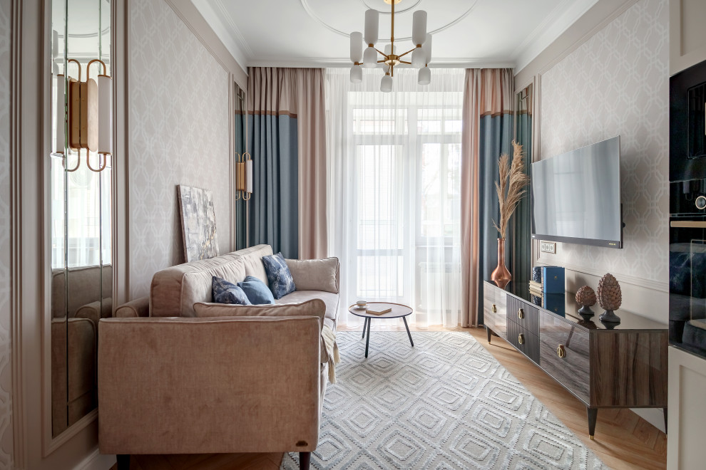 Квартира с элементами американской классики 59 кв. м