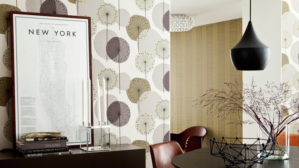 шведские обои в интерьере