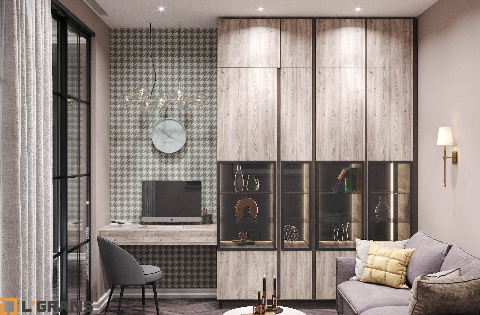 Дизайн проект интерьера квартиры в ЖК Гродеков