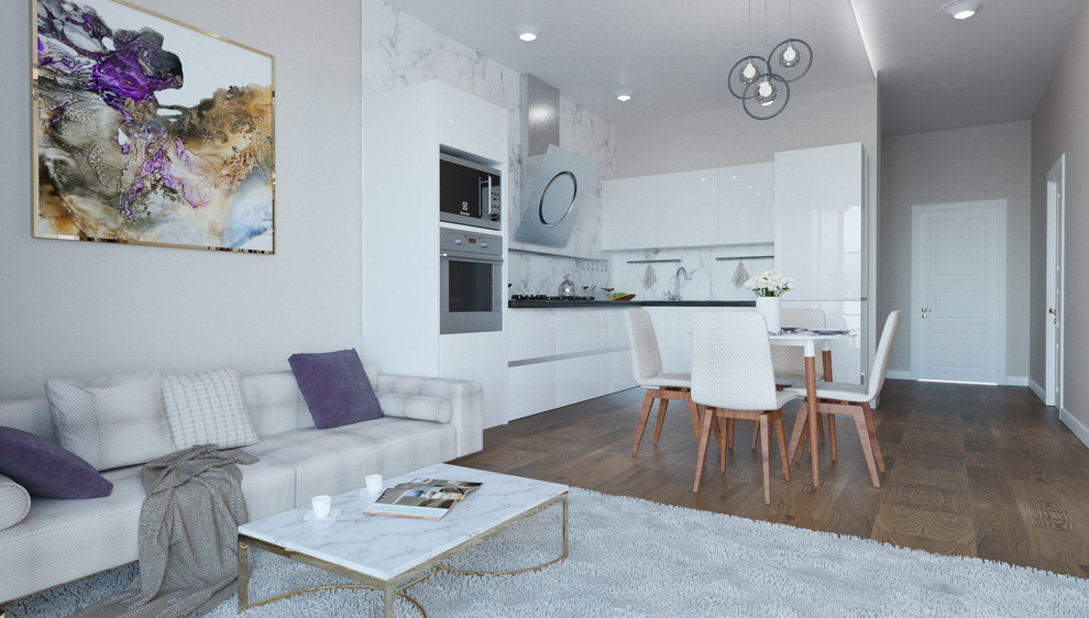 Гостиная  в ЖК GreenPark в г.Уфа