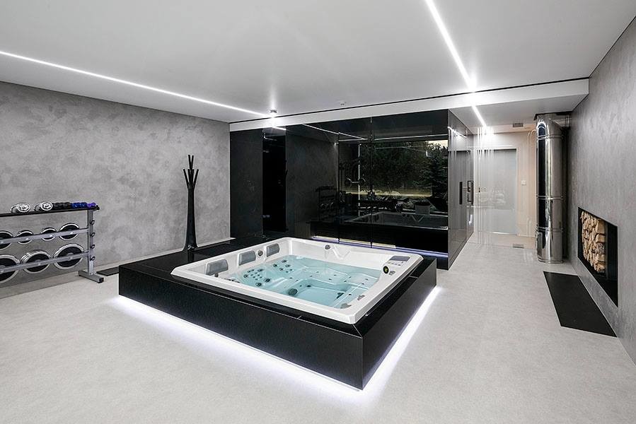 Фитнес зона дома.