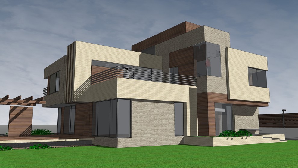 Обложка проекта: Индивидуальные жилые дома в современной стилистике