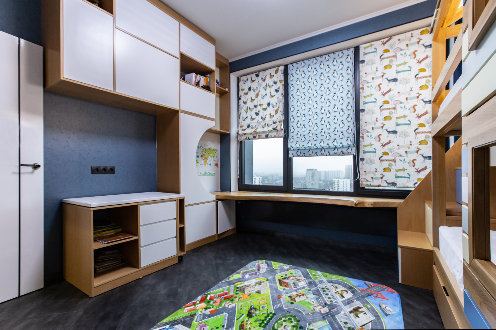 Детская комната для мальчика 15 кв.м.