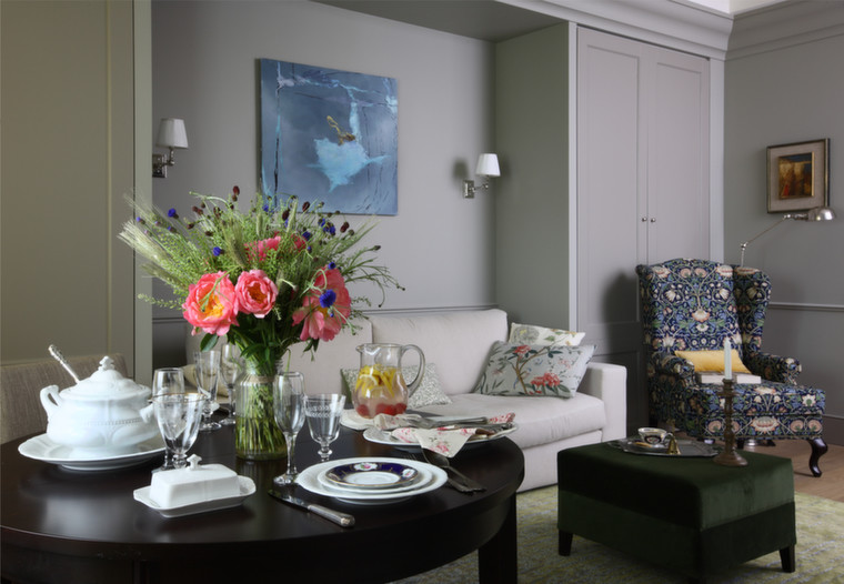 Houzz тур: Английский стиль и ботаника в московской квартире