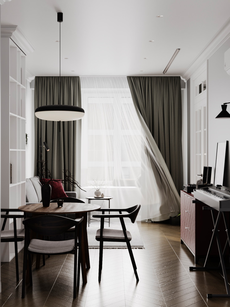 Современный mid-century в ЖК Западный Порт