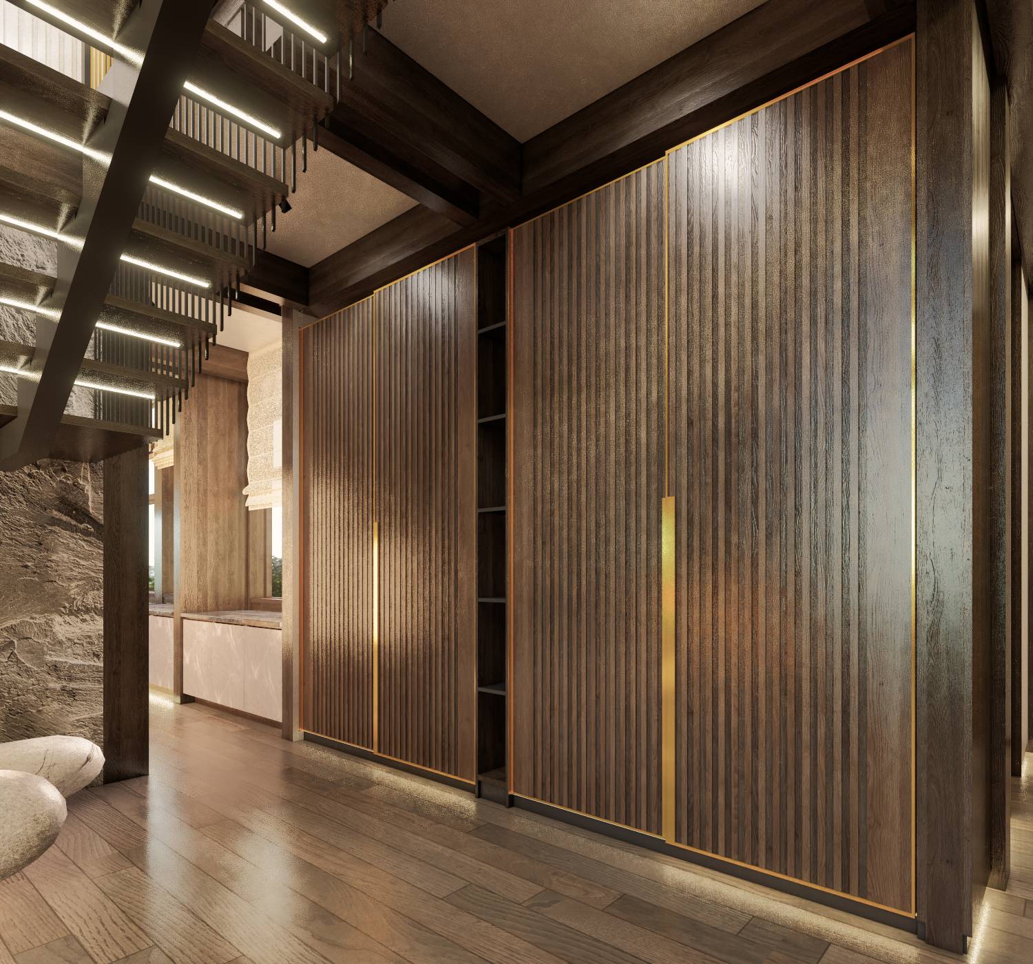 Living room/Stair hall (Forest line)