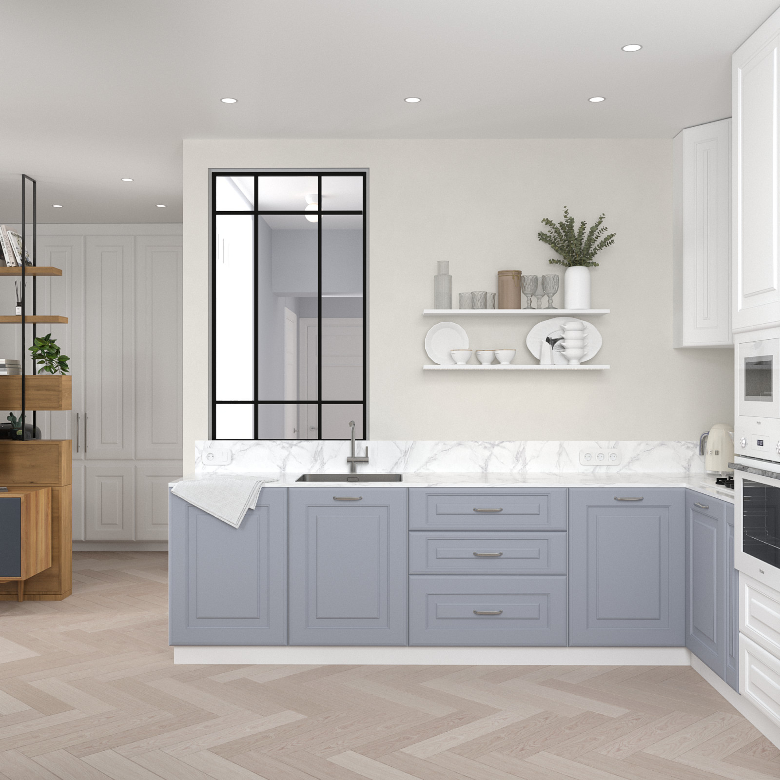 Светлая квартира в "сталинке"