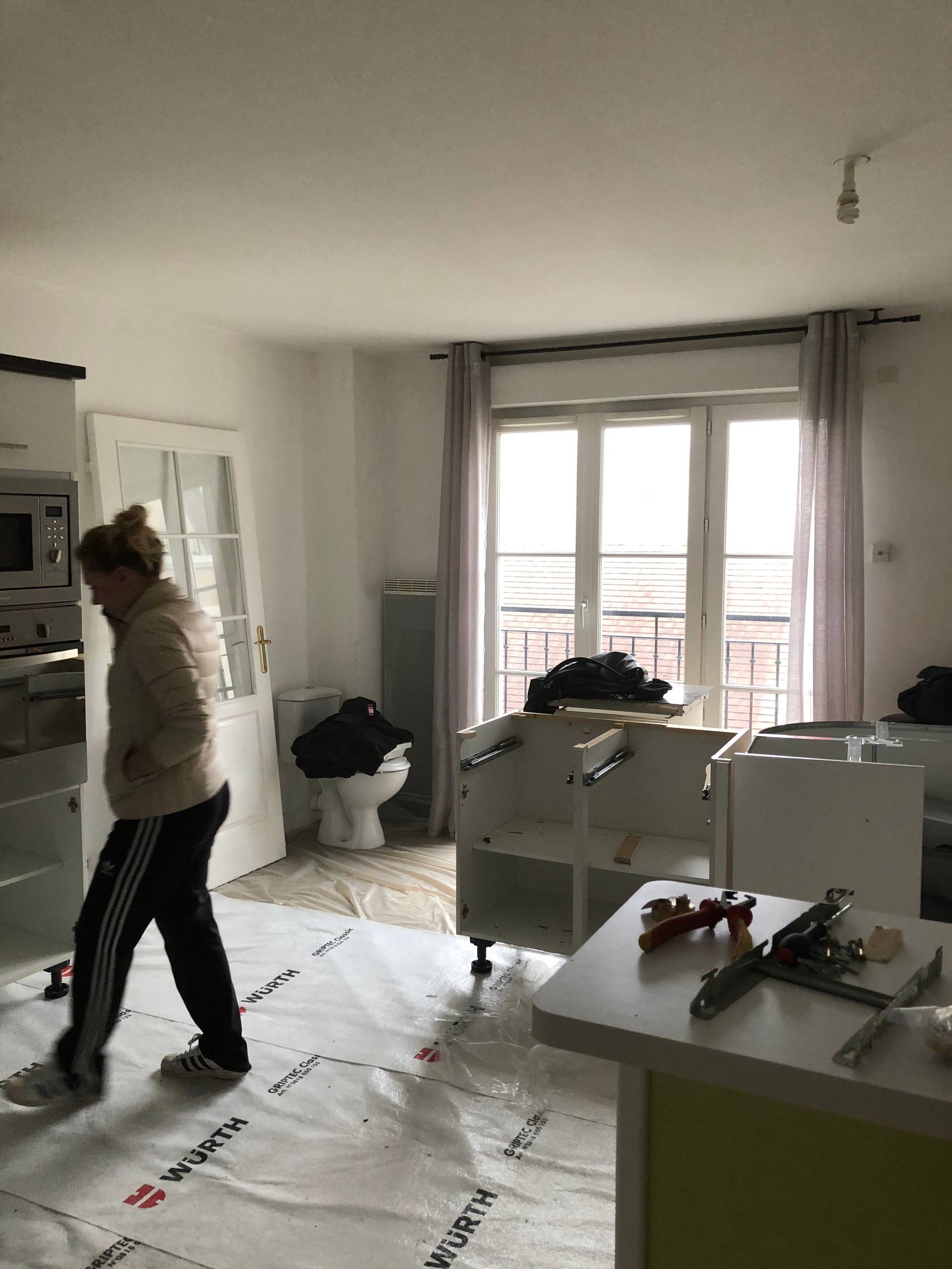 До и после: Французская студия 20 кв.м для девушки и кошки