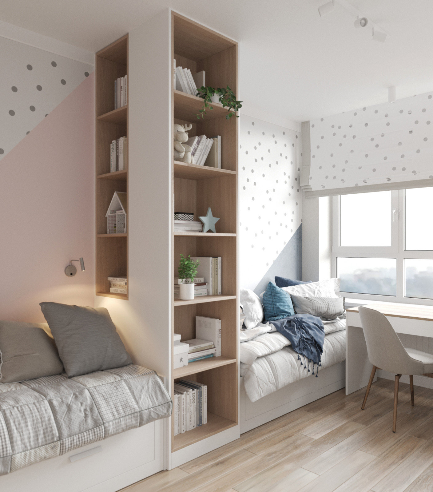 Проект квартиры в современном стиле в ЖК Скандинавия