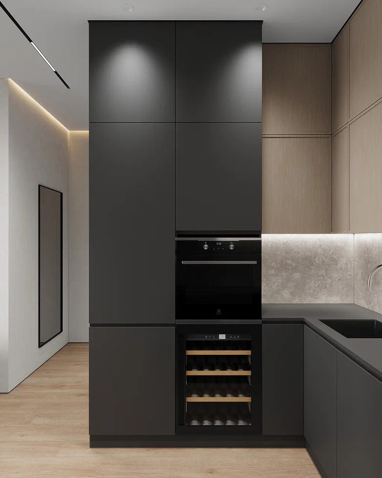 ЖК «Hide», квартира в стиле современный минимализм